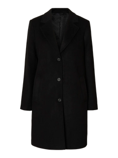 Sasja Wool Blend Coat - Black