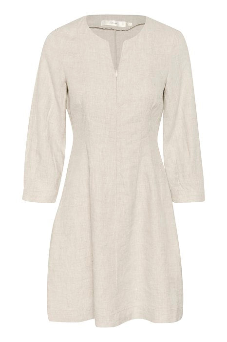 SolinaIW Fitted Dress - Haze Melange