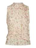 Ansol Meadow Printed Top - Creme