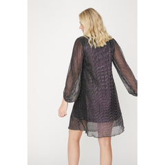 Fiba Dress - Black/Silver
