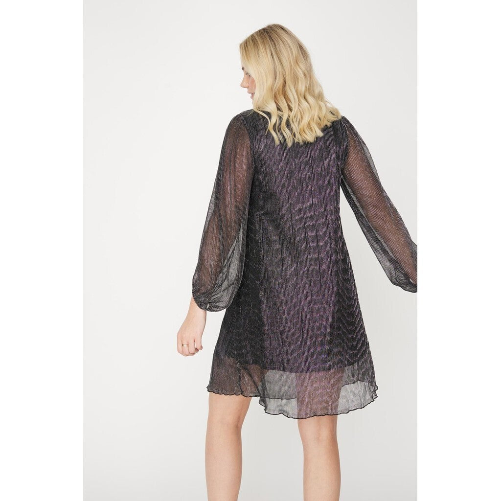 Fiba Dress - Black/Silver