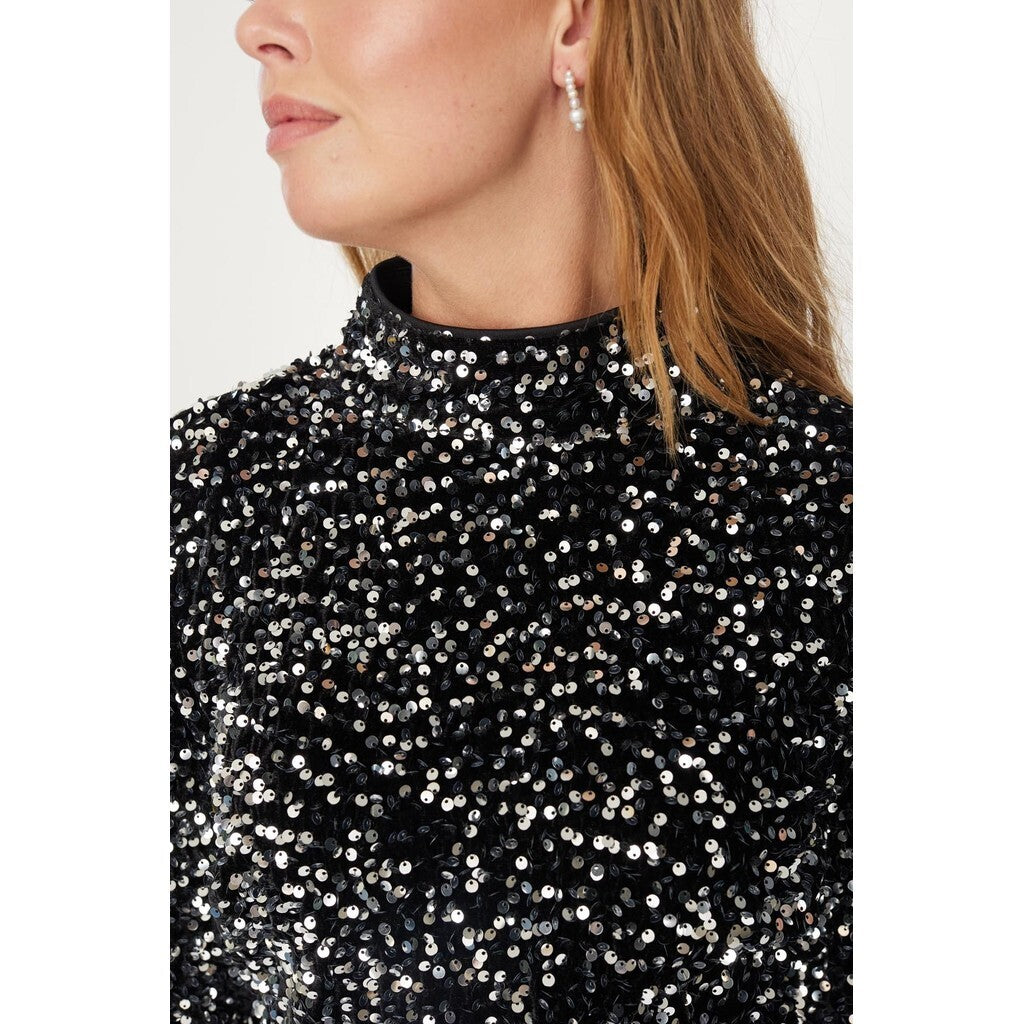 Silla Short Klänning - Silver