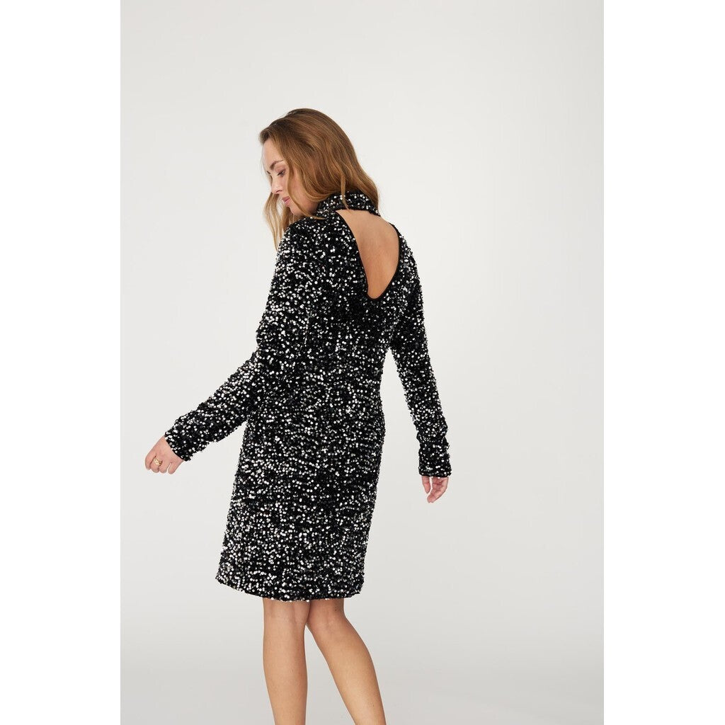 Silla Short Klänning - Silver