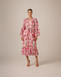 Bohemian Midi Dress - Peonies