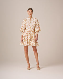 Cotton Slub Mini Dress - Vinyl Wallpaper