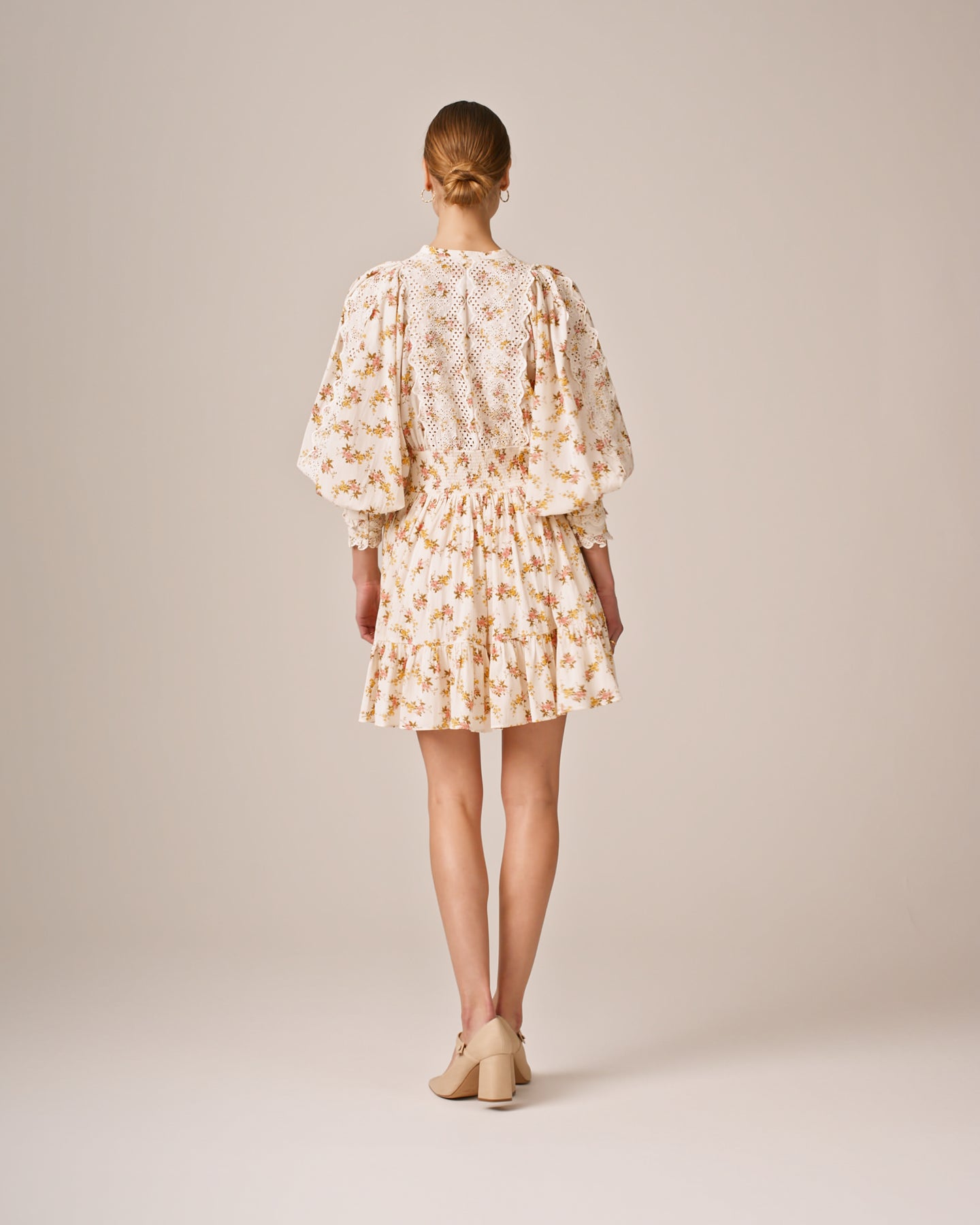 Cotton Slub Mini Dress - Vinyl Wallpaper