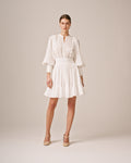 Cotton Slub Mini Dress - Perfect White