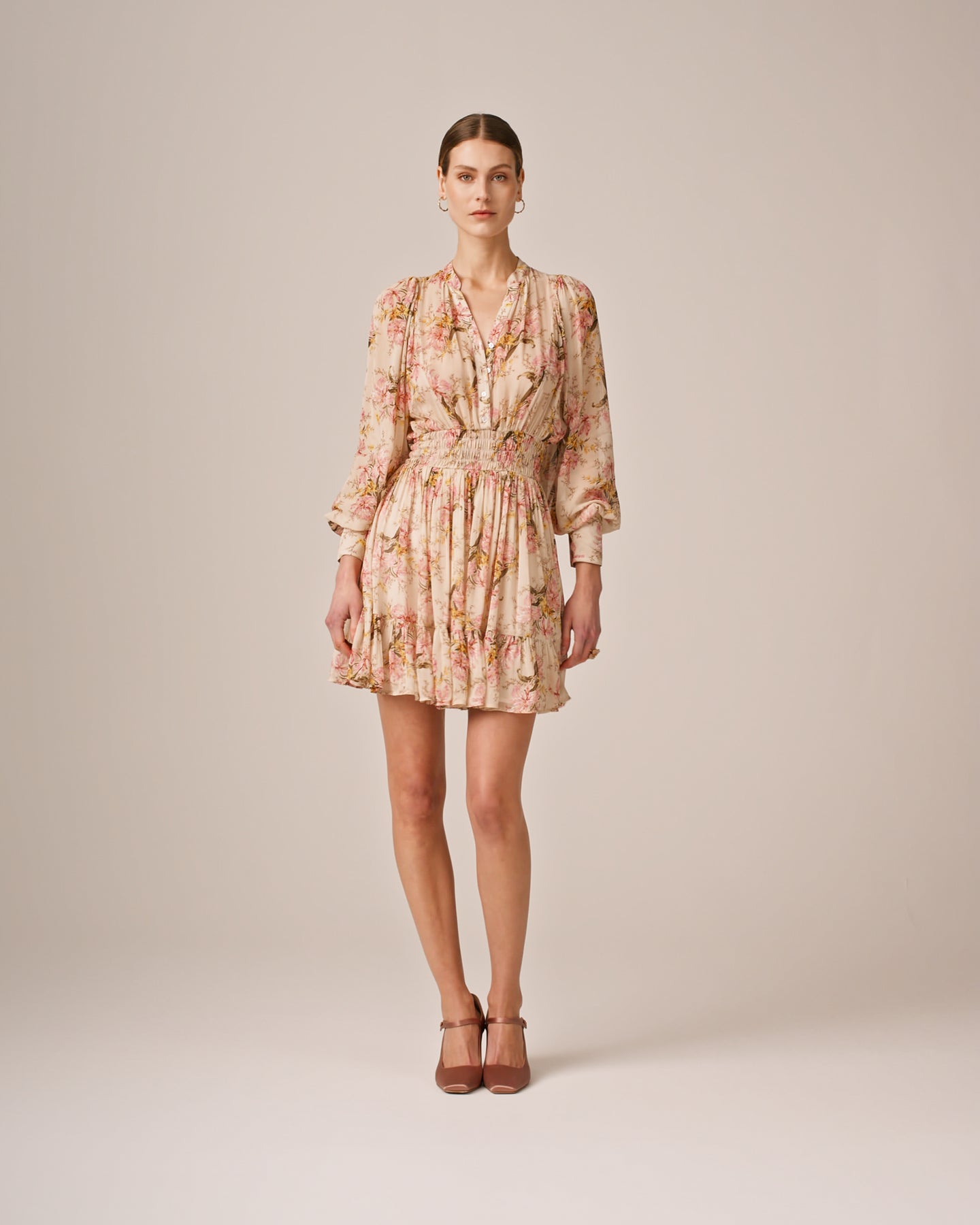 Georgette Mini Dress - Vintage Lilies
