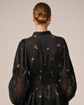 Satin Lace Dress - Petite Flowers