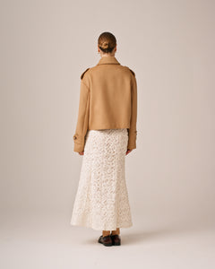 Tailored Caban Jacket - Camel
