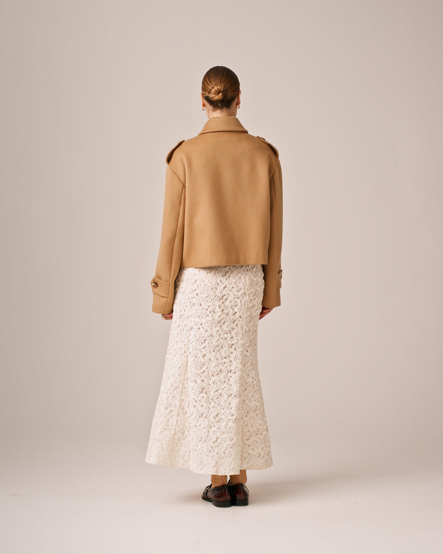 Tailored Caban Jacket - Camel
