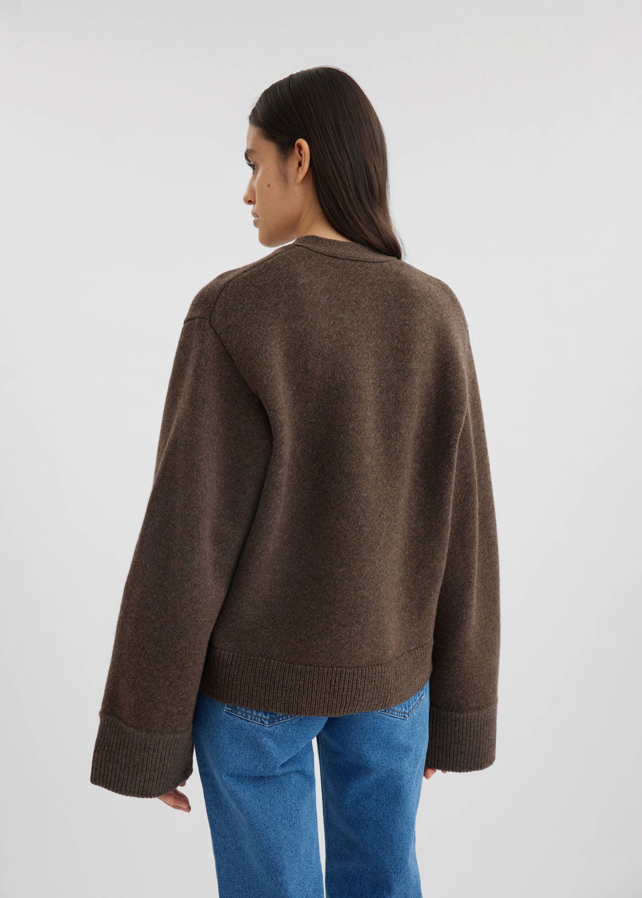 Memory Relaxed Cardigan - Brown