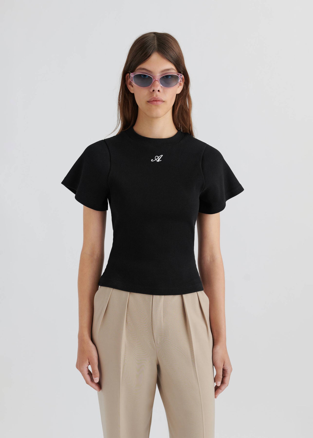 Script A T-Shirt - Black