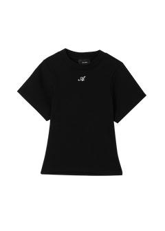 Script A T-Shirt - Black