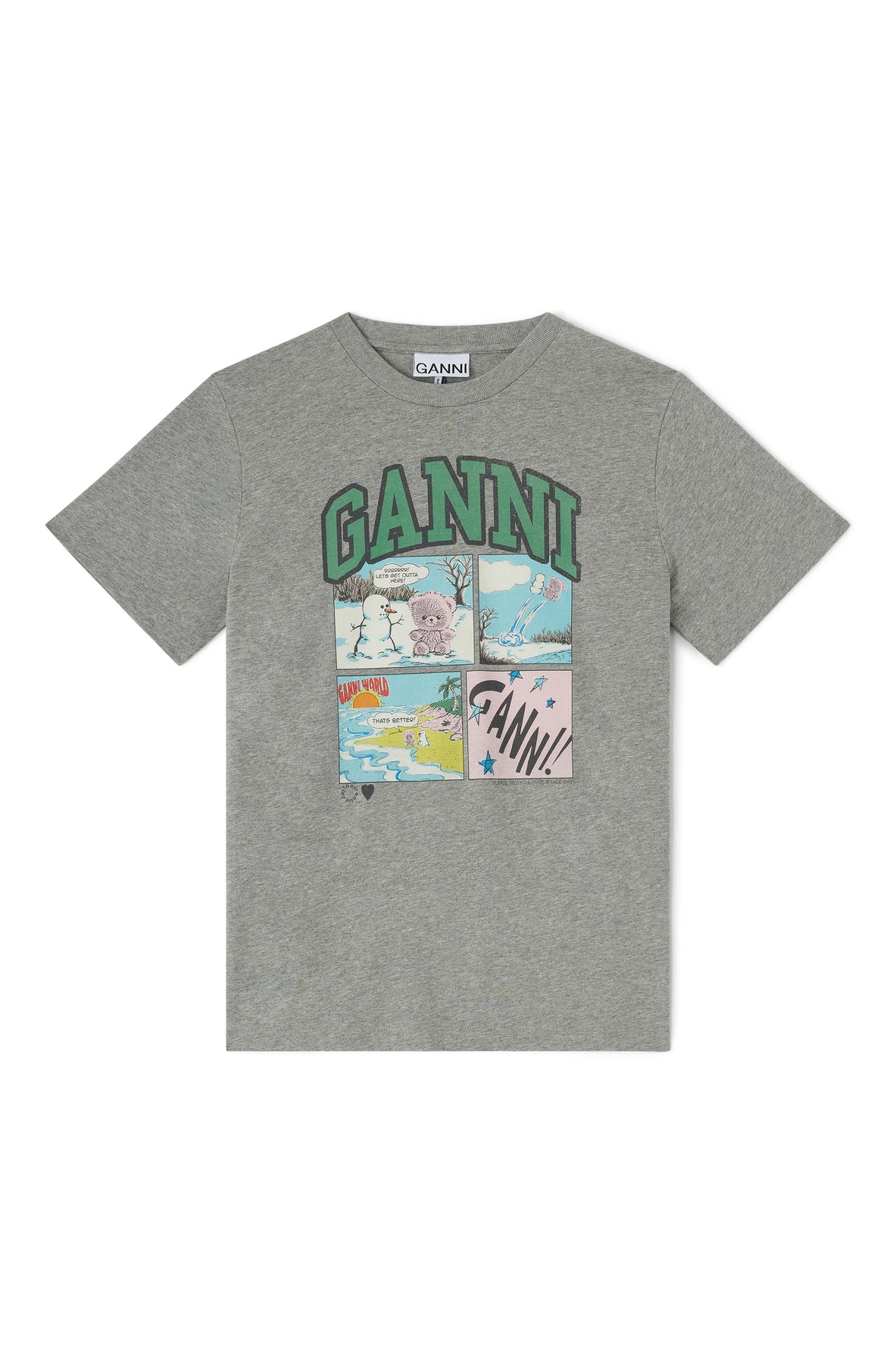 Basic Cotton Jersey Bear Comic Teddy - Paloma
