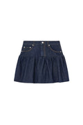 Rinse Denim Bubble Minikjol - Rinse