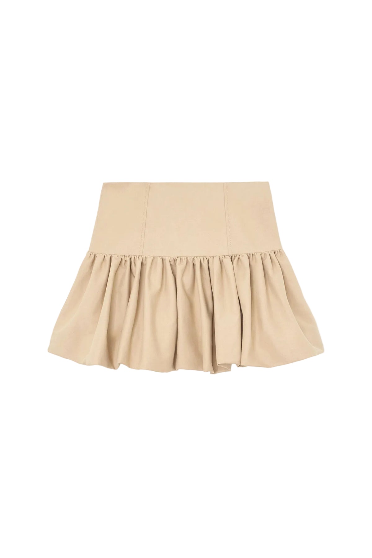 Double Cotton Mini Skirt - Warm Sand