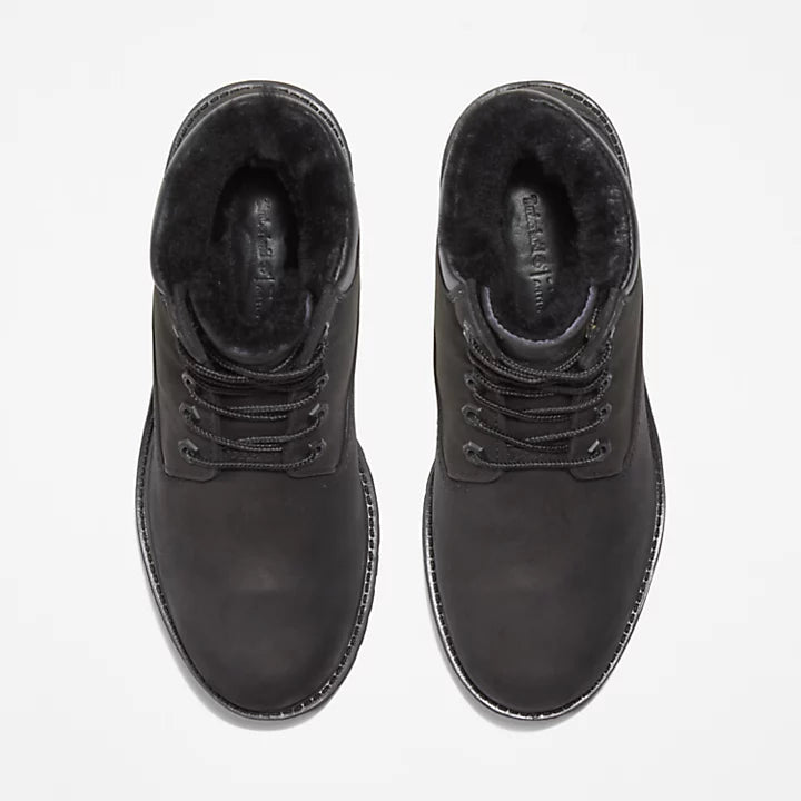 Timberland Premium 6 Inch Fur Lined Waterproof Boot - Black