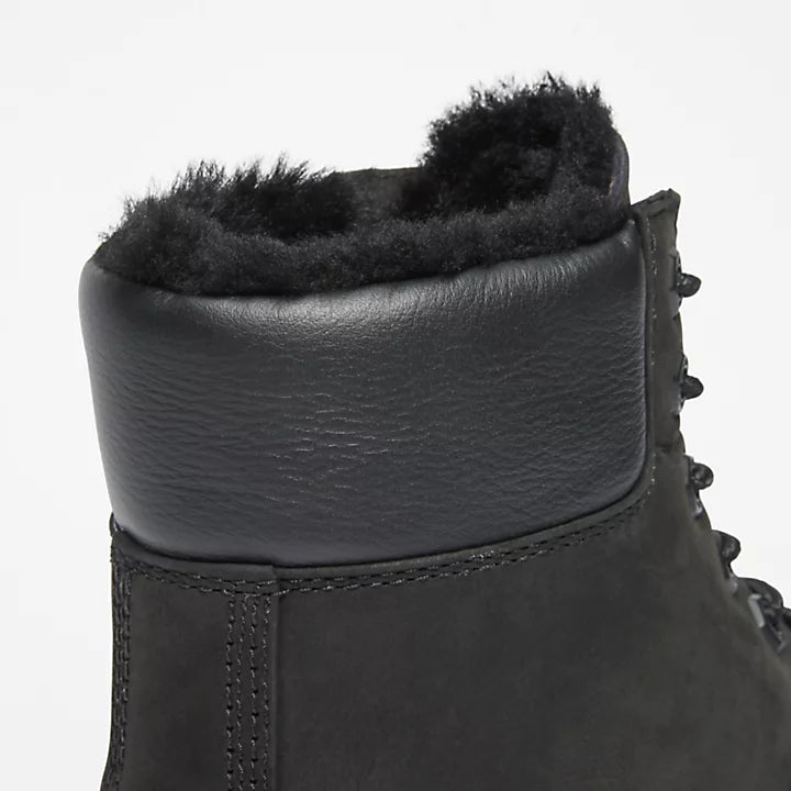 Timberland Premium 6 Inch Fur Lined Waterproof Boot - Black