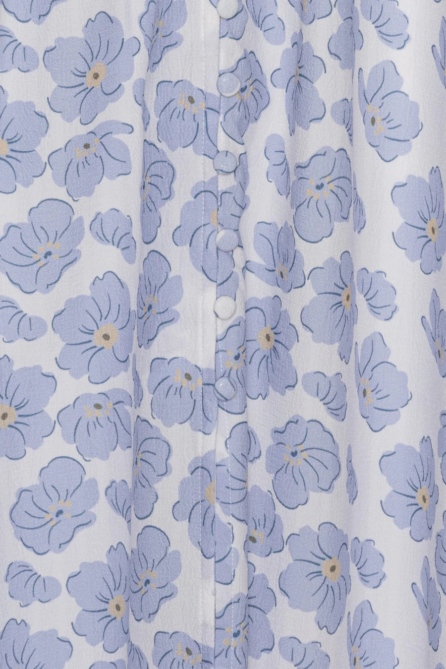Adelic Long SS Dress - Blue Dazzling Flower