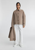 Dew Scarf Detailed Jacket - Stone