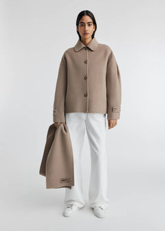 Dew Scarf Detailed Jacket - Stone