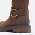 Brimfield Tall Pull On Boot - Dk Brn Suede