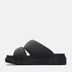 Greyfield Sandal Slide Sandal - Black Knit
