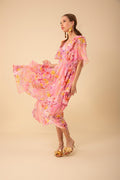 Freya Dress W Tiered Dress - Pink