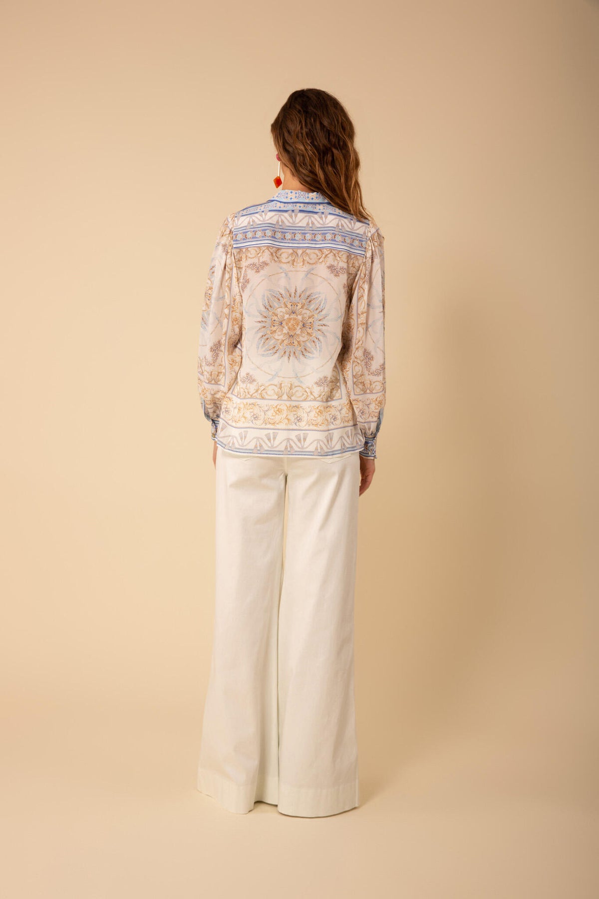 Ryleigh Silk Blouse - Light Blue