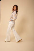 Ryleigh Silk Blouse - Light Blue