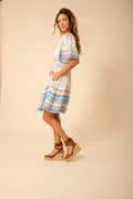 Callie Linen Dress - Light Blue