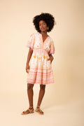 Callie Linen Dress - Pink