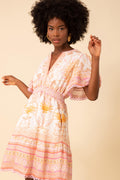 Callie Linen Dress - Pink