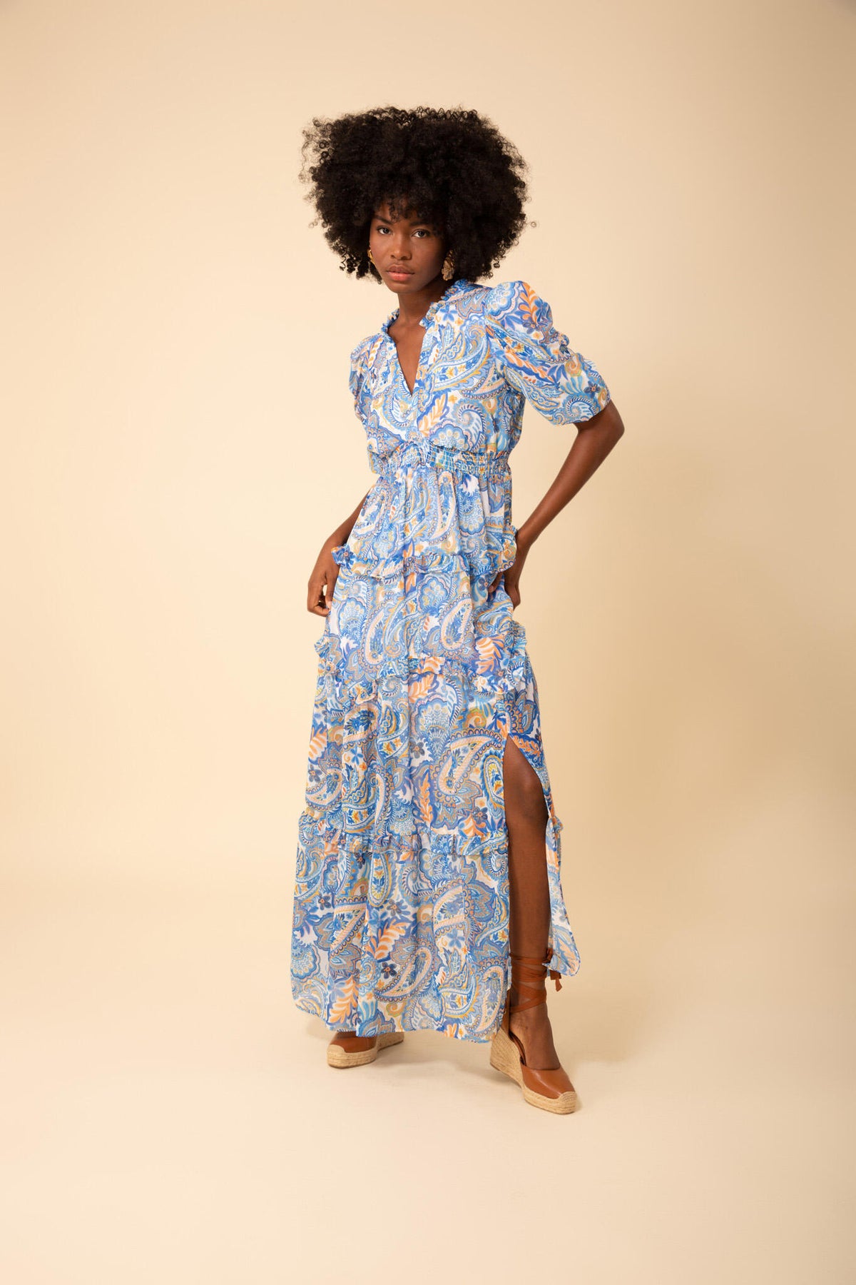 Rosalie Long Dress - Blue