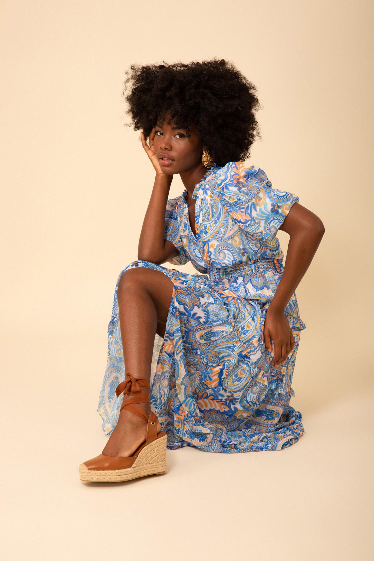 Rosalie Long Dress - Blue