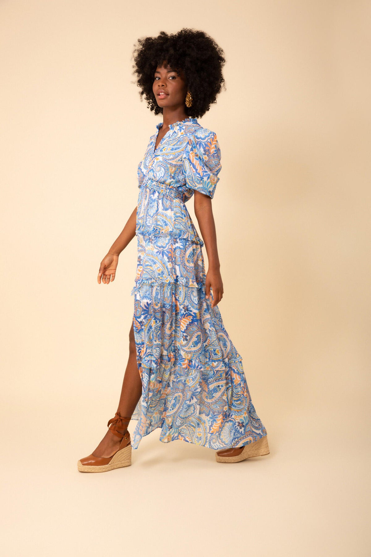 Rosalie Long Dress - Blue