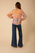 Gemma Blouse Silk Cotton - Peach