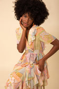 Aspen Dress Ruffle Skirt - Peach