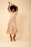 Aspen Dress Ruffle Skirt - Peach