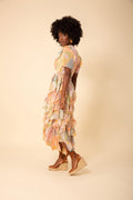 Aspen Dress Ruffle Skirt - Peach