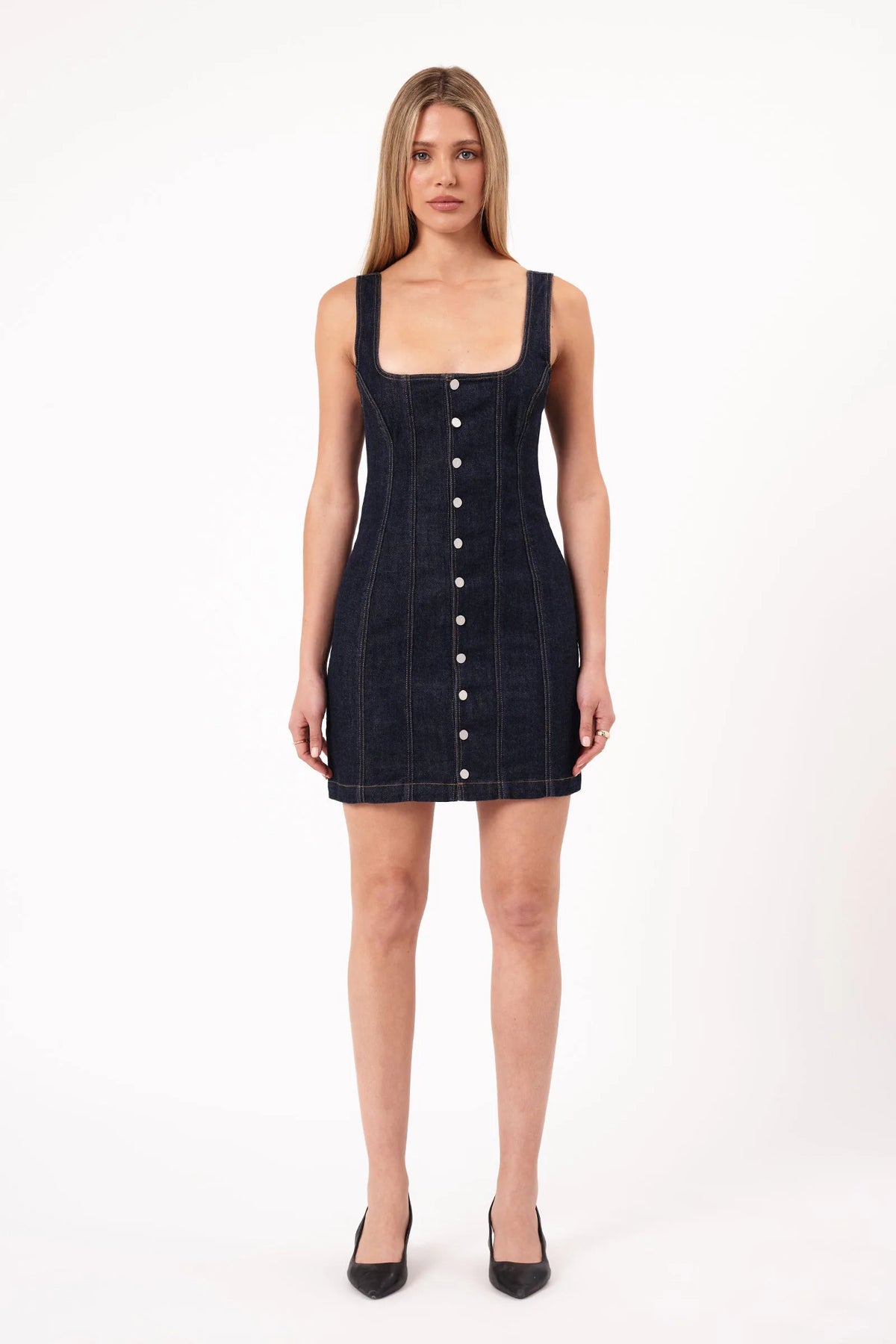 Angel Mini Dress Lila - Rinse Denim