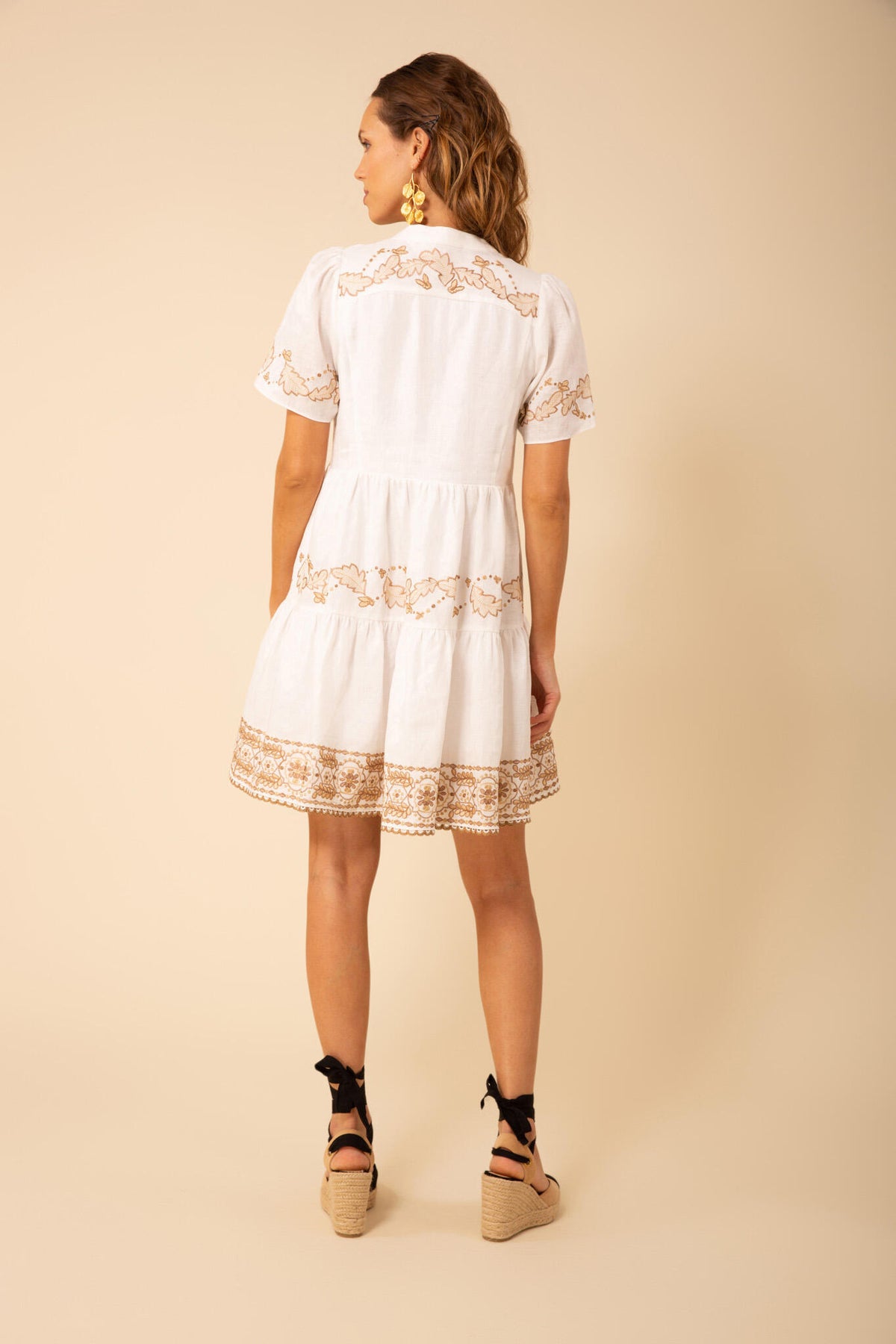 Teagan Linen Dress - Ivory