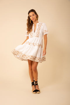 Teagan Linen Dress - Ivory