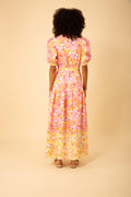 Hayden Long Linen Dress - Pink
