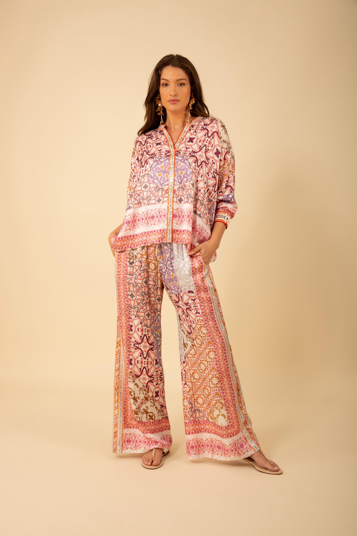 Alayah Top Silk-Viscose - Ivory