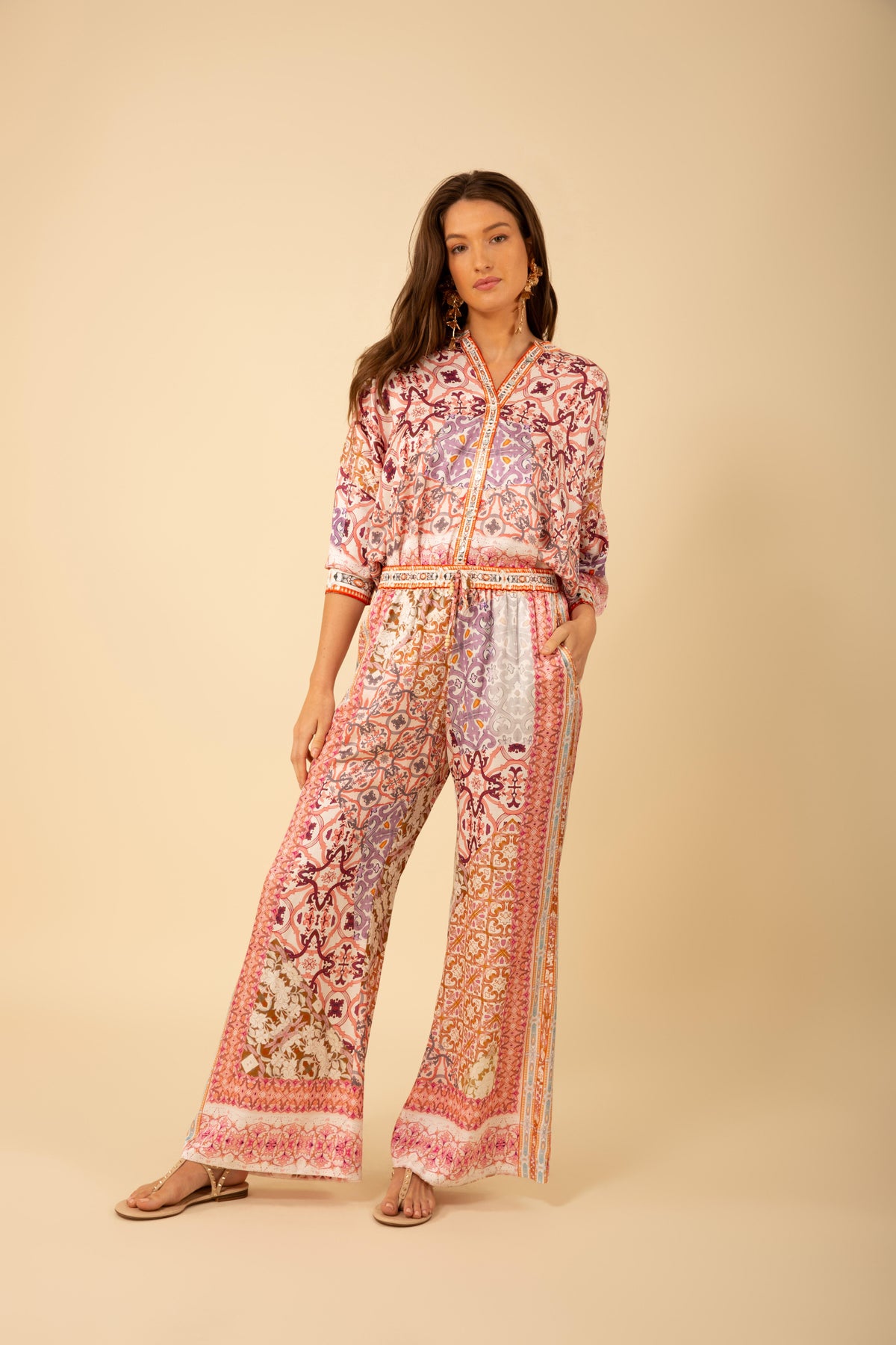 Winter Pants Silk-Viscose - Ivory
