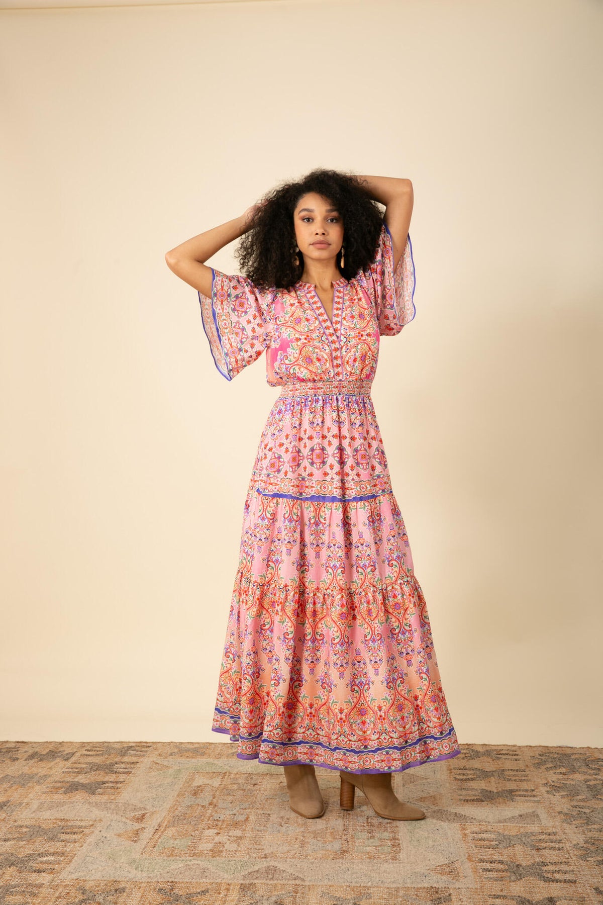 Alexis Long Dress - Pink