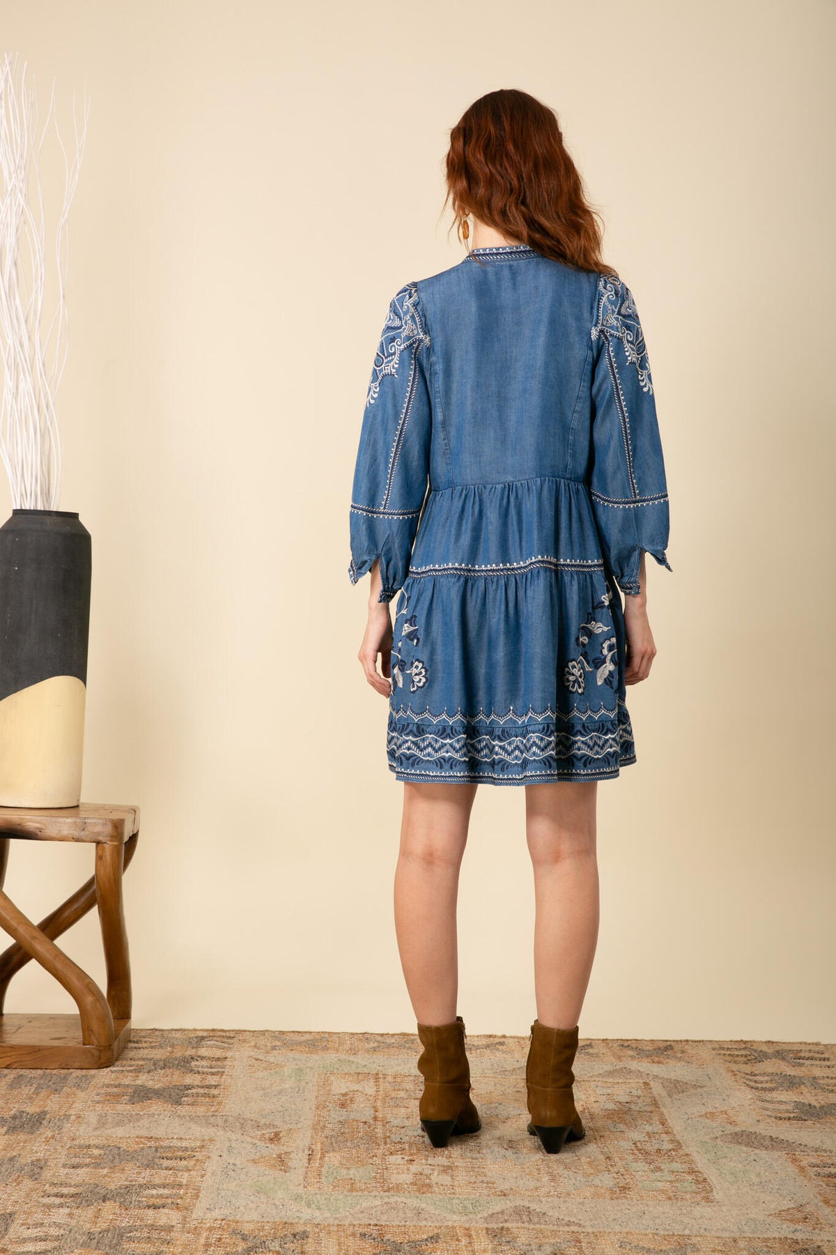Gabriela Dress Tencel - Blue