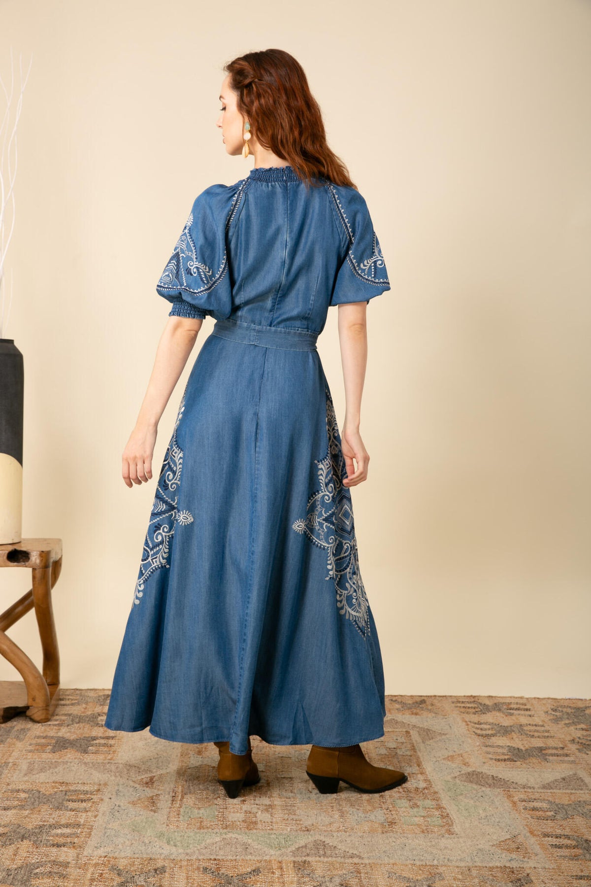 Wynter Dress Tencel - Blue